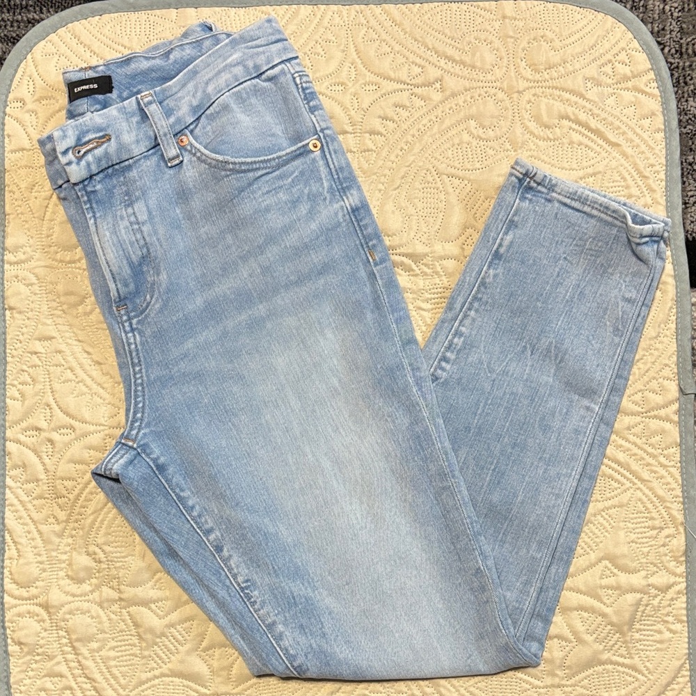 Express Light Blue Skinny Jeans